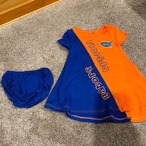 3-6m Florida gators baby dress